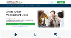 Desktop Screenshot of courseforanger.com